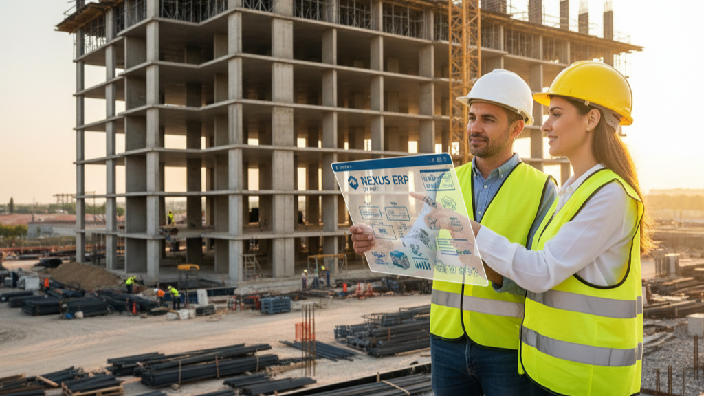 Fondo de obra de construcción